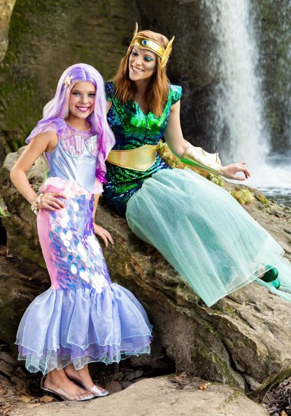 Storybook & Fairytale Costumes | Girls Sparkling Mermaid Costume Girl Girl