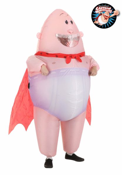 Storybook & Fairytale Costumes | Inflatable Captain Underpants Costume for Adults Funny Costumes Funny Costumes