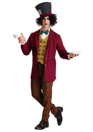 Storybook & Fairytale Costumes | Mad Hatter Costume for Men Mens Mens