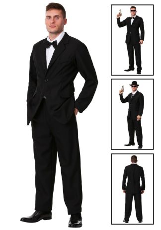 Storybook & Fairytale Costumes | Mens Black Suit Costume Alien Costumes Alien Costumes