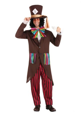 Storybook & Fairytale Costumes | Men’s Dark Mad Hatter Costume Mens Mens