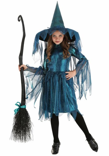 Storybook & Fairytale Costumes | Moonlight Spider Witch Costume for Girls Girl Girl