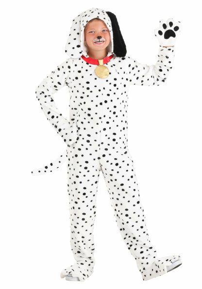 Storybook & Fairytale Costumes | Plush Dalmatian Puppy Jumpsuit for Kids Animal Costumes Animal Costumes