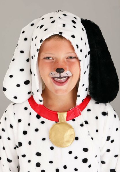 Storybook & Fairytale Costumes | Plush Dalmatian Puppy Jumpsuit for Kids Animal Costumes Animal Costumes