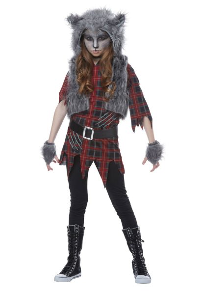 Storybook & Fairytale Costumes | Werewolf Costume for Girls Girl Girl