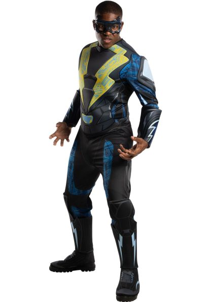 Superhero Costumes | Black Lightning Adult Deluxe Costume Mens Mens