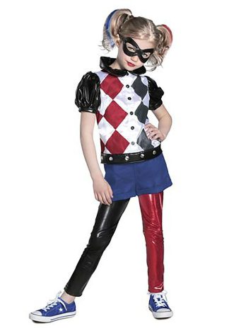 Superhero Costumes | Burgundy Harlequin Costume for Kids Funny Costumes Funny Costumes