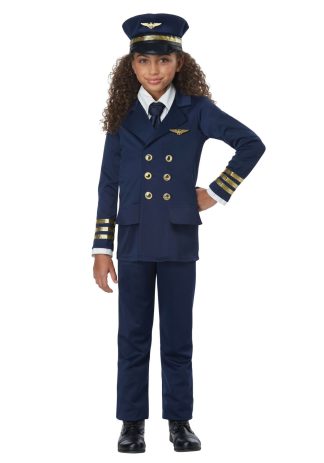 Uniform Costumes | Airline Pilot Kids Costume Boy Boy