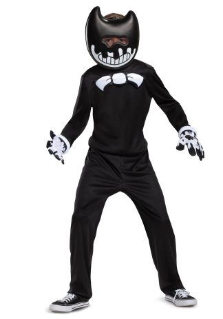 Video Game Costumes | Bendy & The Ink Machine Ink Bendy Kid’s Costume Girl Girl