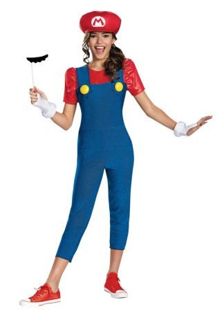 Video Game Costumes | Girl’s Tween Mario Costume Girl Girl