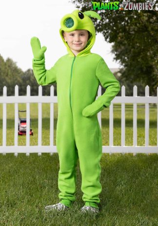 Video Game Costumes | Plants vs Zombies Peashooter Kid’s Onesie Costume Boy Boy