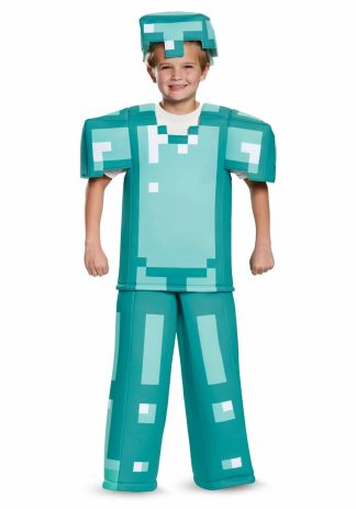 Video Game Costumes | Prestige Minecraft Kid’s Armor Costume Boy Boy