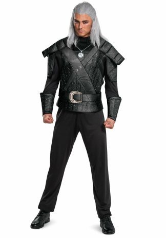 Video Game Costumes | The Witcher Classic Geralt Costume for Men Mens Mens