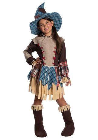 Wonderful Wizard of Oz Costumes | Girls Patchwork Scarecrow Costume Girl Girl