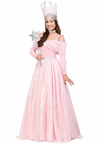 Wonderful Wizard of Oz Costumes | Women’s Deluxe Pink Witch Dress Costume Storybook & Fairytale Costumes Storybook & Fairytale Costumes