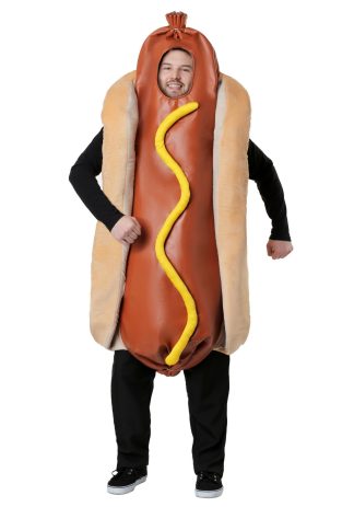 Decades Costumes | Adult Hot Dog Halloween Costume Decades Costumes Decades Costumes