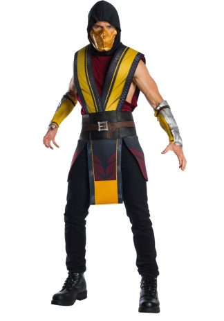 Video Game Costumes | Mortal Kombat 11 Adult Scorpion Costume International Costumes International Costumes