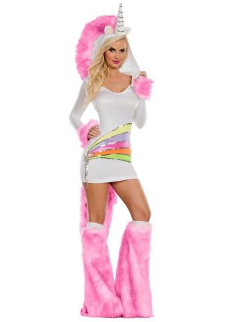 Animal Costumes | Ladies Rainbow Unicorn Costume Animal Costumes Animal Costumes