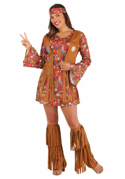 Decades Costumes | Women’s Peace & Love Hippie Costume Decades Costumes Decades Costumes