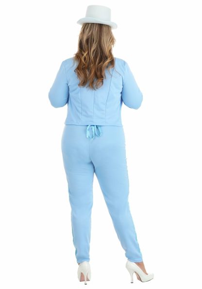 Holiday Costumes | Female Blue Tuxedo Costume for Adults Holiday Costumes Holiday Costumes